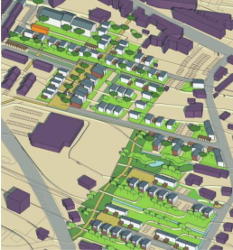 Domfront (61) Rénovation urbaine de la rue Colombier